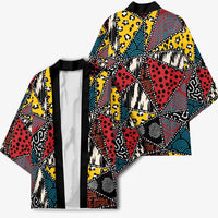 Wild Animal Skins Kimono Triangles Pattern Afro Pattern Style - Wonder Print Shop