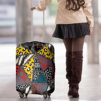 Wild Animal Skins Luggage Cover Triangles Pattern Afro Pattern Style - Wonder Print Shop