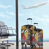 Wild Animal Skins Luggage Cover Triangles Pattern Afro Pattern Style - Wonder Print Shop
