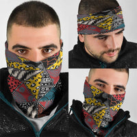 Wild Animal Skins Neck Gaiter Triangles Pattern Afro Pattern Style - Wonder Print Shop