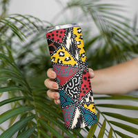 Wild Animal Skins Skinny Tumbler Triangles Pattern Afro Pattern Style - Wonder Print Shop