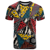 Wild Animal Skins T Shirt Triangles Pattern Afro Pattern Style - Wonder Print Shop