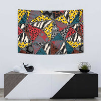 Wild Animal Skins Tapestry Triangles Pattern Afro Pattern Style - Wonder Print Shop