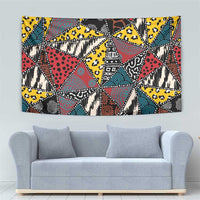 Wild Animal Skins Tapestry Triangles Pattern Afro Pattern Style - Wonder Print Shop