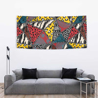 Wild Animal Skins Tapestry Triangles Pattern Afro Pattern Style - Wonder Print Shop