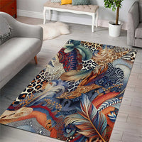 Wild Animal Skins Area Rug Unique Leopard Zebra And Snake Patterns - Wonder Print Shop