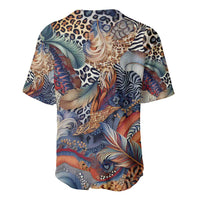 Wild Animal Skins Baseball Jersey Unique Leopard Zebra And Snake Patterns - Wonder Print Shop