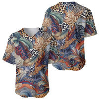 Wild Animal Skins Baseball Jersey Unique Leopard Zebra And Snake Patterns - Wonder Print Shop