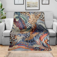 Wild Animal Skins Blanket Unique Leopard Zebra And Snake Patterns - Wonder Print Shop