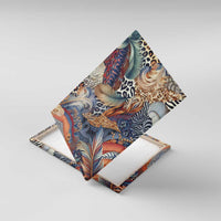 Wild Animal Skins Canvas Wall Art Unique Leopard Zebra And Snake Patterns - Wonder Print Shop