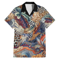 Wild Animal Skins Family Matching Mermaid Dress and Hawaiian Shirt Unique Leopard Zebra And Snake Patterns - Wonder Print Shop