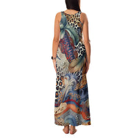 Wild Animal Skins Family Matching Tank Maxi Dress and Hawaiian Shirt Unique Leopard Zebra And Snake Patterns - Wonder Print Shop