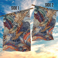 Wild Animal Skins Garden Flag Unique Leopard Zebra And Snake Patterns - Wonder Print Shop