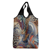 Wild Animal Skins Grocery Bag Unique Leopard Zebra And Snake Patterns - Wonder Print Shop