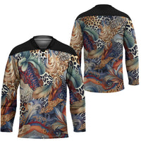 Wild Animal Skins Hockey Jersey Unique Leopard Zebra And Snake Patterns - Wonder Print Shop