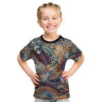 Wild Animal Skins Kid T Shirt Unique Leopard Zebra And Snake Patterns - Wonder Print Shop
