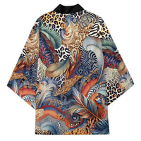 Wild Animal Skins Kimono Unique Leopard Zebra And Snake Patterns - Wonder Print Shop