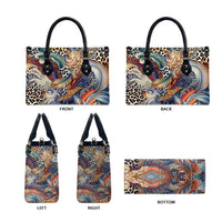 Wild Animal Skins Leather Bag Unique Leopard Zebra And Snake Patterns - Wonder Print Shop