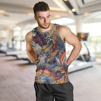 Wild Animal Skins Men Tank Top Unique Leopard Zebra And Snake Patterns - Wonder Print Shop