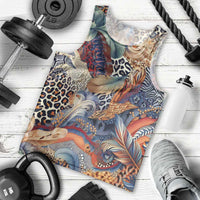 Wild Animal Skins Men Tank Top Unique Leopard Zebra And Snake Patterns - Wonder Print Shop