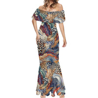 Wild Animal Skins Mermaid Dress Unique Leopard Zebra And Snake Patterns - Wonder Print Shop