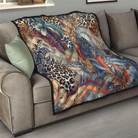 Wild Animal Skins Quilt Unique Leopard Zebra And Snake Patterns - Wonder Print Shop