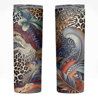 Wild Animal Skins Skinny Tumbler Unique Leopard Zebra And Snake Patterns - Wonder Print Shop