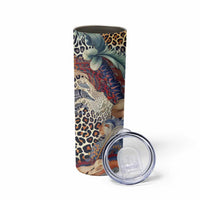 Wild Animal Skins Skinny Tumbler Unique Leopard Zebra And Snake Patterns - Wonder Print Shop
