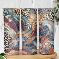 Wild Animal Skins Skinny Tumbler Unique Leopard Zebra And Snake Patterns - Wonder Print Shop