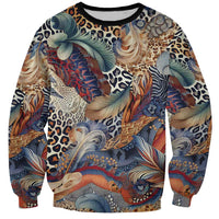 Wild Animal Skins Sweatshirt Unique Leopard Zebra And Snake Patterns - Wonder Print Shop