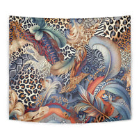 Wild Animal Skins Tapestry Unique Leopard Zebra And Snake Patterns - Wonder Print Shop