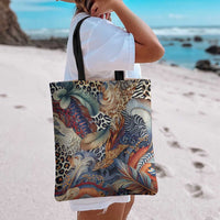 Wild Animal Skins Tote Bag Unique Leopard Zebra And Snake Patterns - Wonder Print Shop