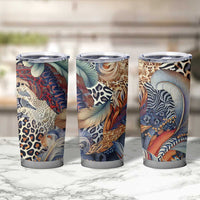Wild Animal Skins Tumbler Cup Unique Leopard Zebra And Snake Patterns - Wonder Print Shop