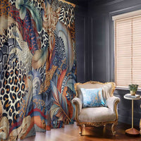 Wild Animal Skins Window Curtain Unique Leopard Zebra And Snake Patterns - Wonder Print Shop