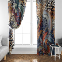 Wild Animal Skins Window Curtain Unique Leopard Zebra And Snake Patterns - Wonder Print Shop