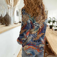 Wild Animal Skins Women Casual Shirt Unique Leopard Zebra And Snake Patterns - Wonder Print Shop