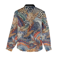 Wild Animal Skins Women Casual Shirt Unique Leopard Zebra And Snake Patterns - Wonder Print Shop