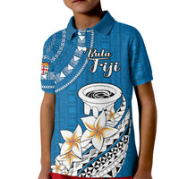 Bula Fiji Kid Polo Shirt Kava Bowl Tapa Tribal - Wonder Print Shop