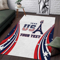 Personalized USA Make America Strong Again Area Rug Go Paris 2024 LT9 - Wonder Print Shop