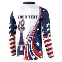 Personalized USA Make America Strong Again Button Sweatshirt Go Paris 2024 LT9 - Wonder Print Shop