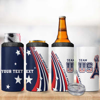 Personalized USA Make America Strong Again 4 in 1 Can Cooler Tumbler Go Paris 2024 LT9 - Wonder Print Shop