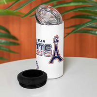 Personalized USA Make America Strong Again 4 in 1 Can Cooler Tumbler Go Paris 2024 LT9 - Wonder Print Shop