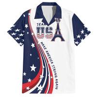 Personalized USA Make America Strong Again Family Matching Off The Shoulder Long Sleeve Dress and Hawaiian Shirt Go Paris 2024 - Wonder Print Shop