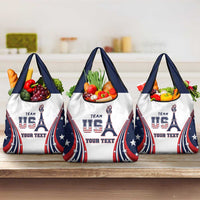 Personalized USA Make America Strong Again Grocery Bag