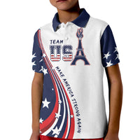Personalized USA Make America Strong Again Kid Polo Shirt Go Paris 2024 - Wonder Print Shop