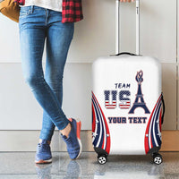 Personalized USA Make America Strong Again Luggage Cover Go Paris 2024 - Wonder Print Shop