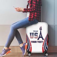 Personalized USA Make America Strong Again Luggage Cover Go Paris 2024 - Wonder Print Shop