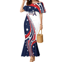 Personalized USA Make America Strong Again Mermaid Dress Go Paris 2024 - Wonder Print Shop