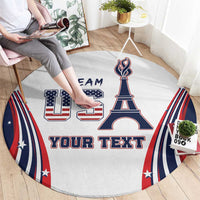 Personalized USA Make America Strong Again Round Carpet Go Paris 2024