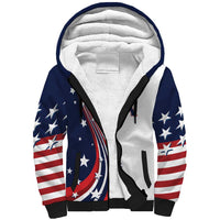 Personalized USA Make America Strong Again Sherpa Hoodie Go Paris 2024 - Wonder Print Shop
